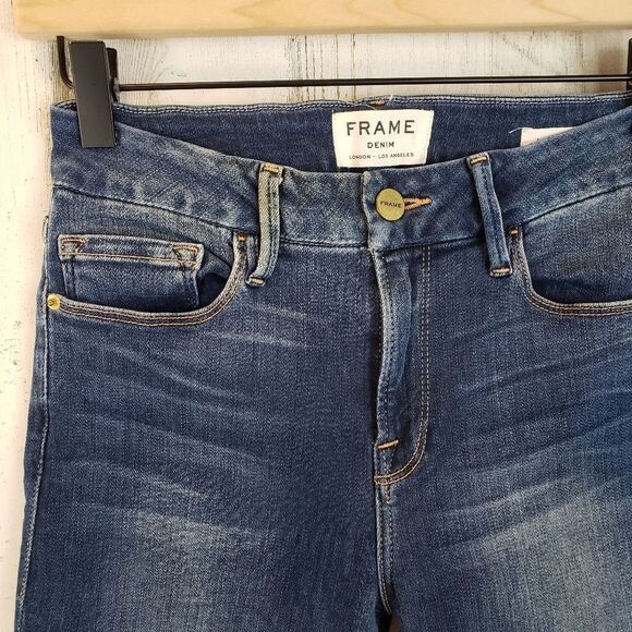 Frame Le Crop Mini Boot Reverse Cuffs Sz 26 - Picture 5 of 11